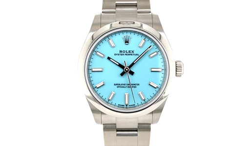 Buy Rolex Oyster Perpetual Tiffany Blue 31mm today CHRONO95 Boutique